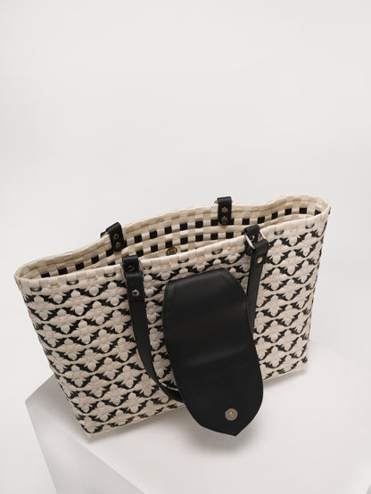 Chettinad Classic White Tote Bag