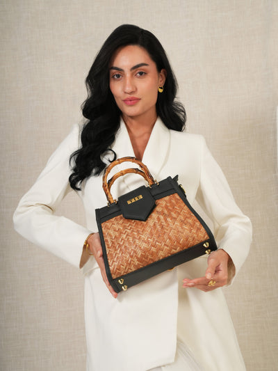 Cleo Cane Satchel Bag