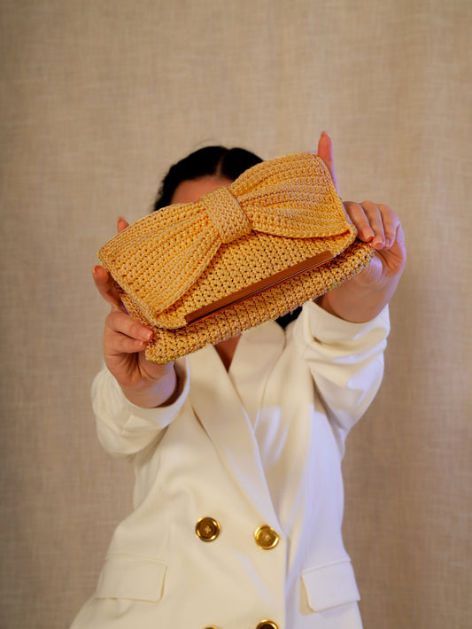 Gold Bow Clutch