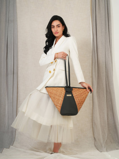 Black Beach Tote Bag