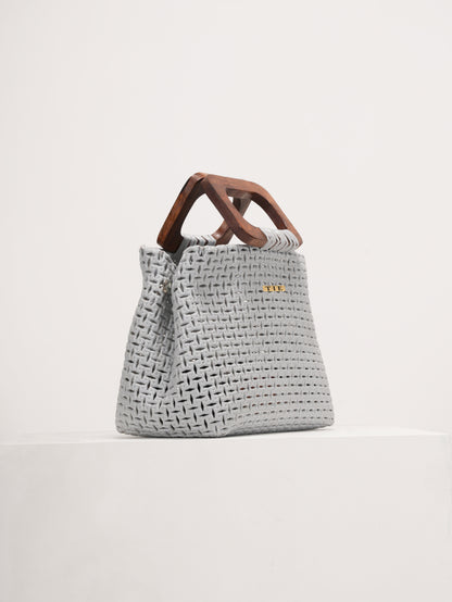 D-Clasp Grey Wire Bag