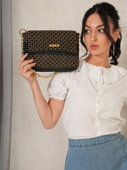 Juno Black & Gold Wire Sling