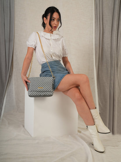 Juno White & Grey Wire Sling