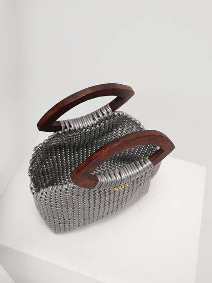 Minimesh Silver Wire Bag