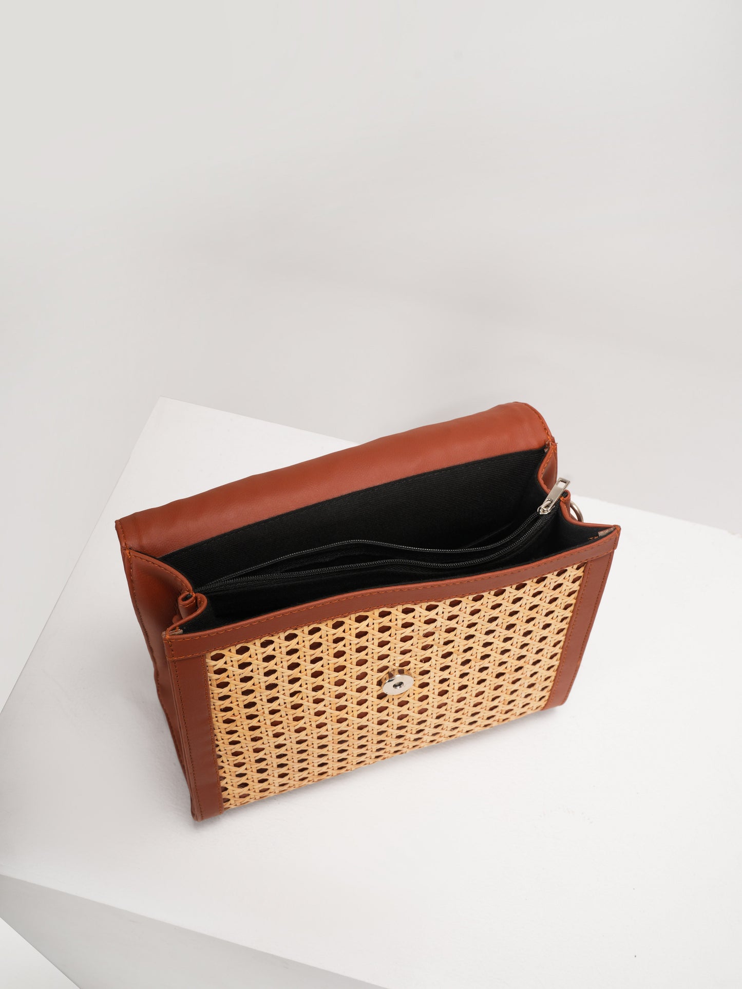 Nora Rattan Satchel Bag