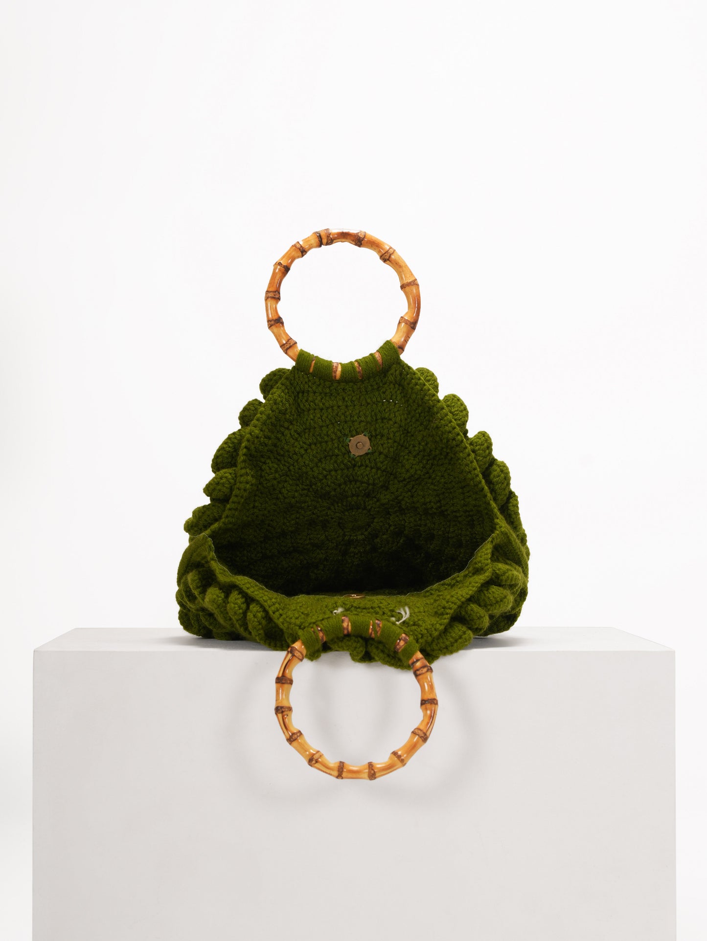 Olive Green Crochet Bag