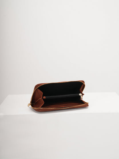 Twyla Tan Cane Clutch